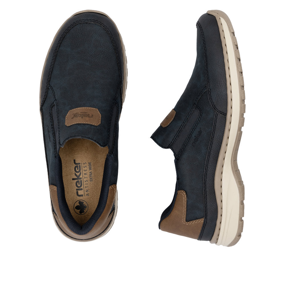 Rieker Men's 03365-14 Blue Combination