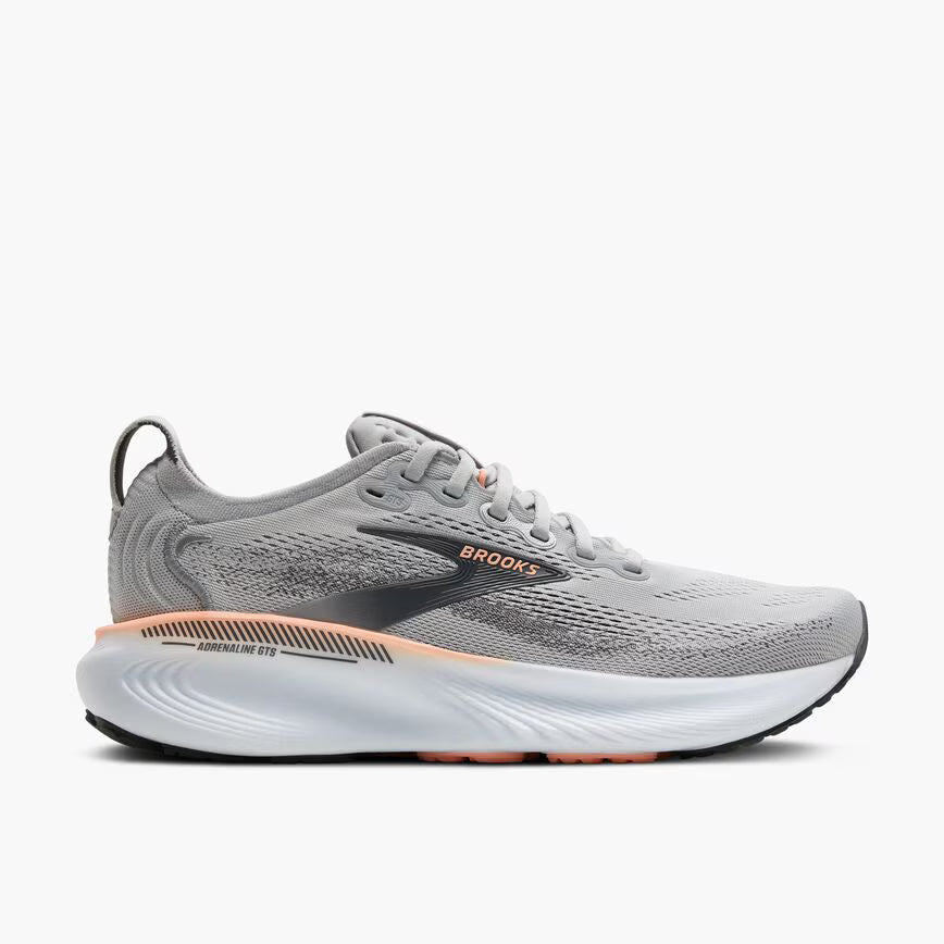 Brooks Women’s Adrenaline GTS 25 Grey/Blackened Pearl/Coral