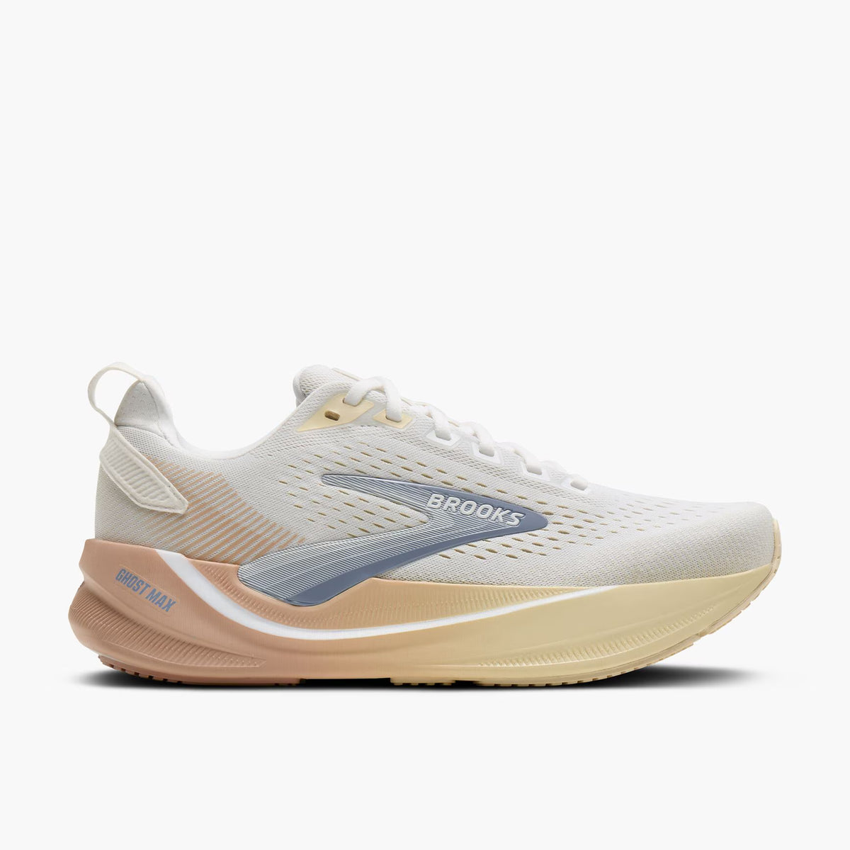 Brooks Women’s Ghost Max 4 White/Rose/Rutabaga