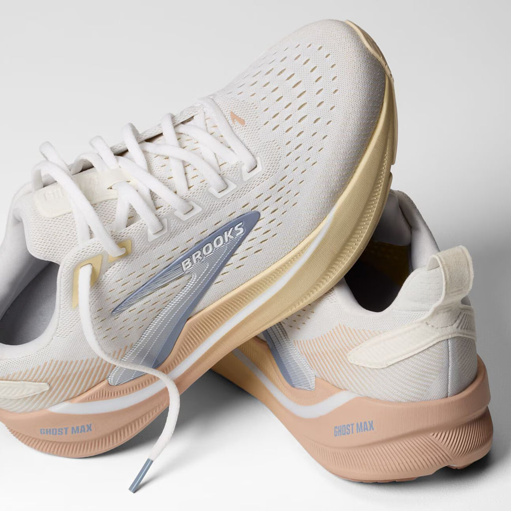Brooks Women’s Ghost Max 4 White/Rose/Rutabaga