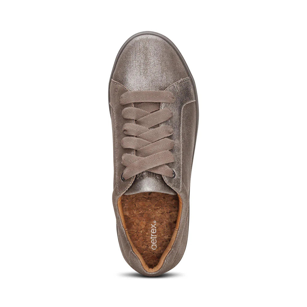 Aetrex Women's Courtney Brushed Silver