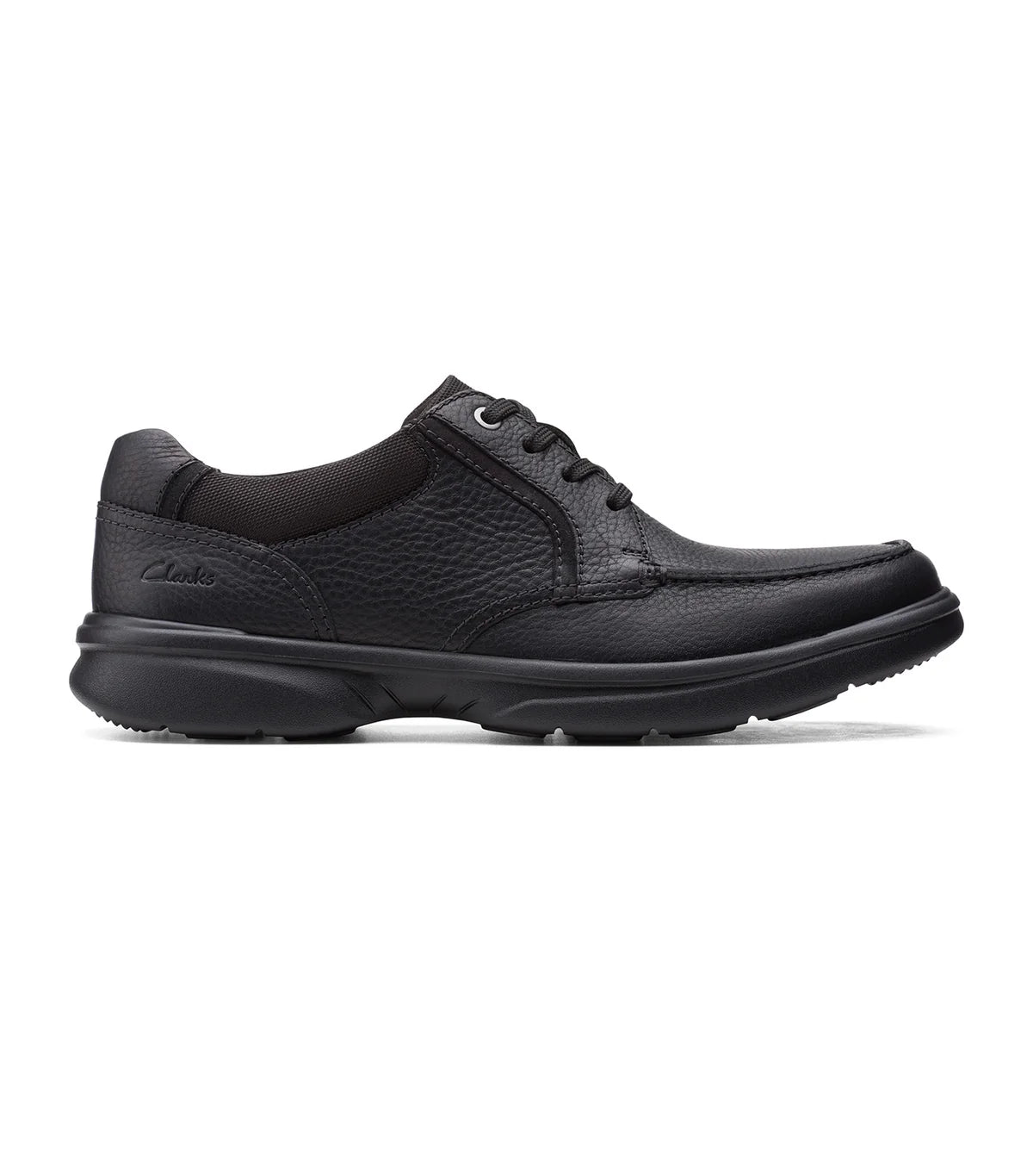 Clarks Men's Bradley Vibe Black Tumbled Leather