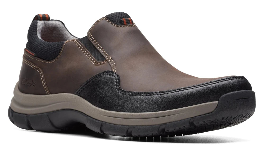 Clarks Men's Walpath Step Dark Brown Leather