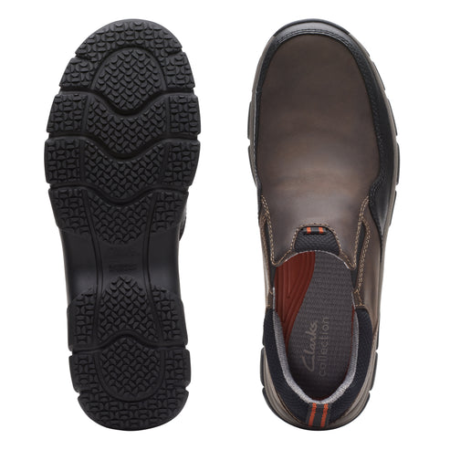 Clarks Men's Walpath Step Dark Brown Leather