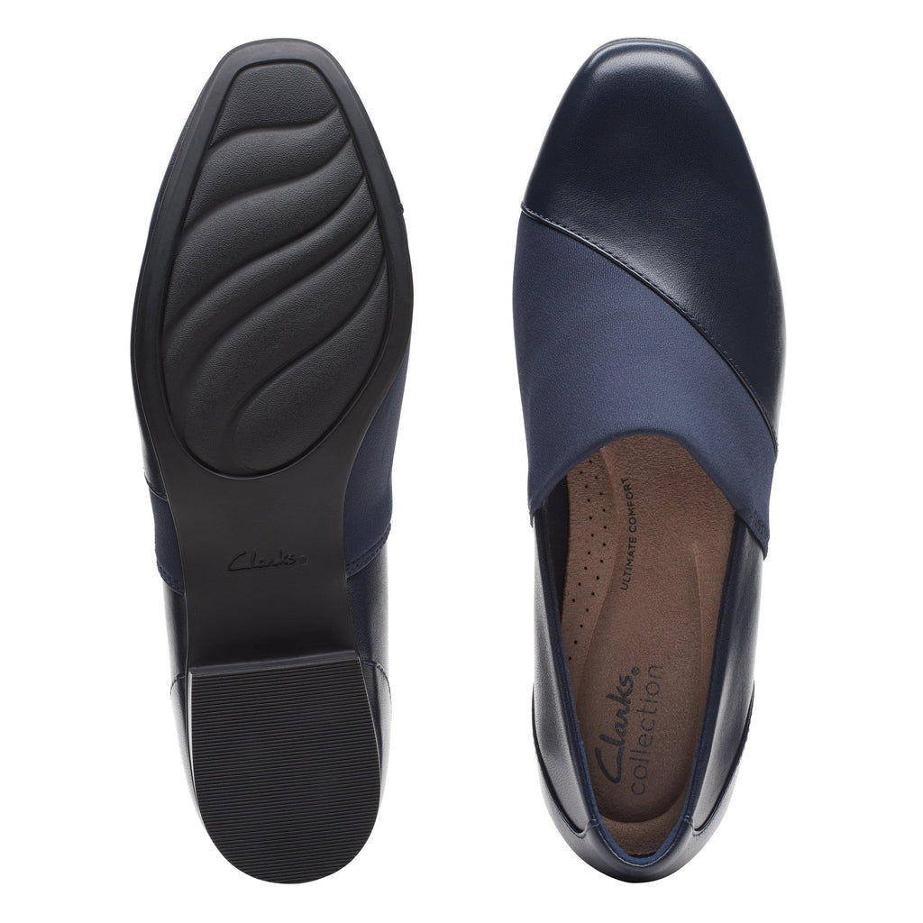 Clarks Women’s Juliet Gem Navy Leather