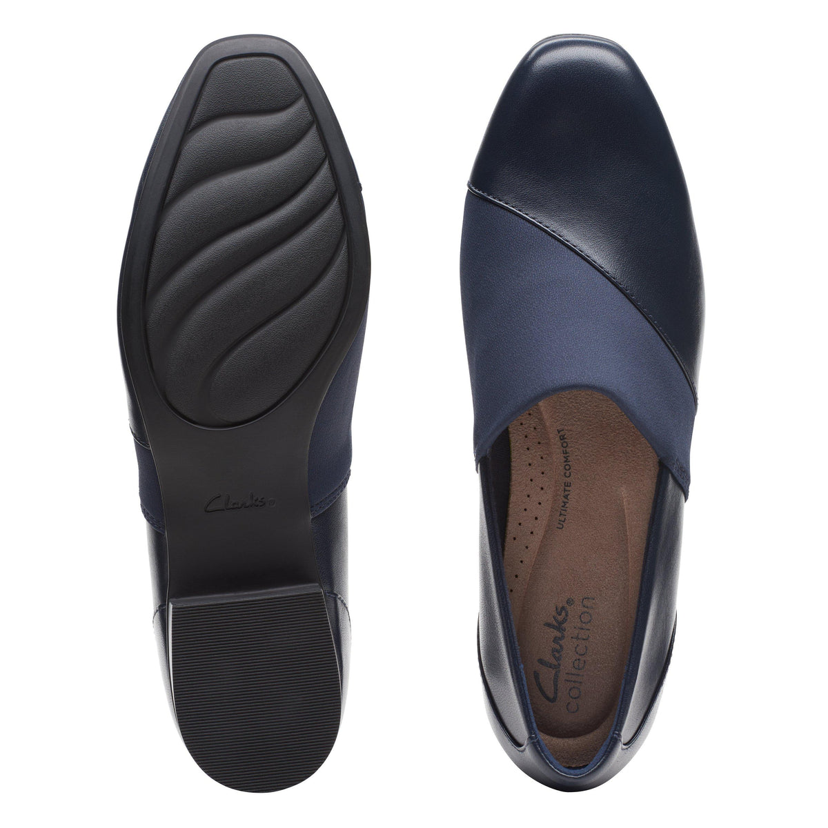 Clarks Women’s Juliet Gem Navy Leather