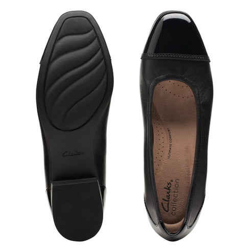 Clarks Women’s Juliet Step Black Leather