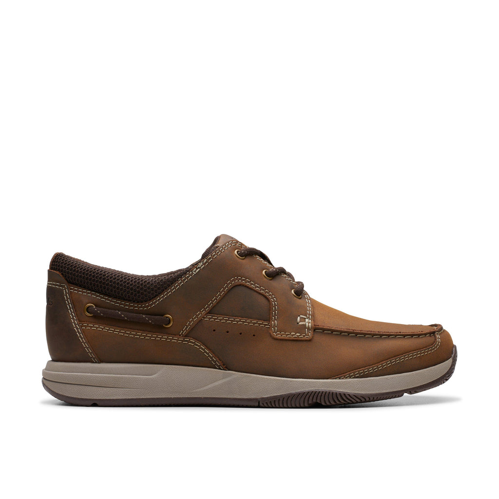 Clarks Men's Sailview Lace Light Beeswax Leather