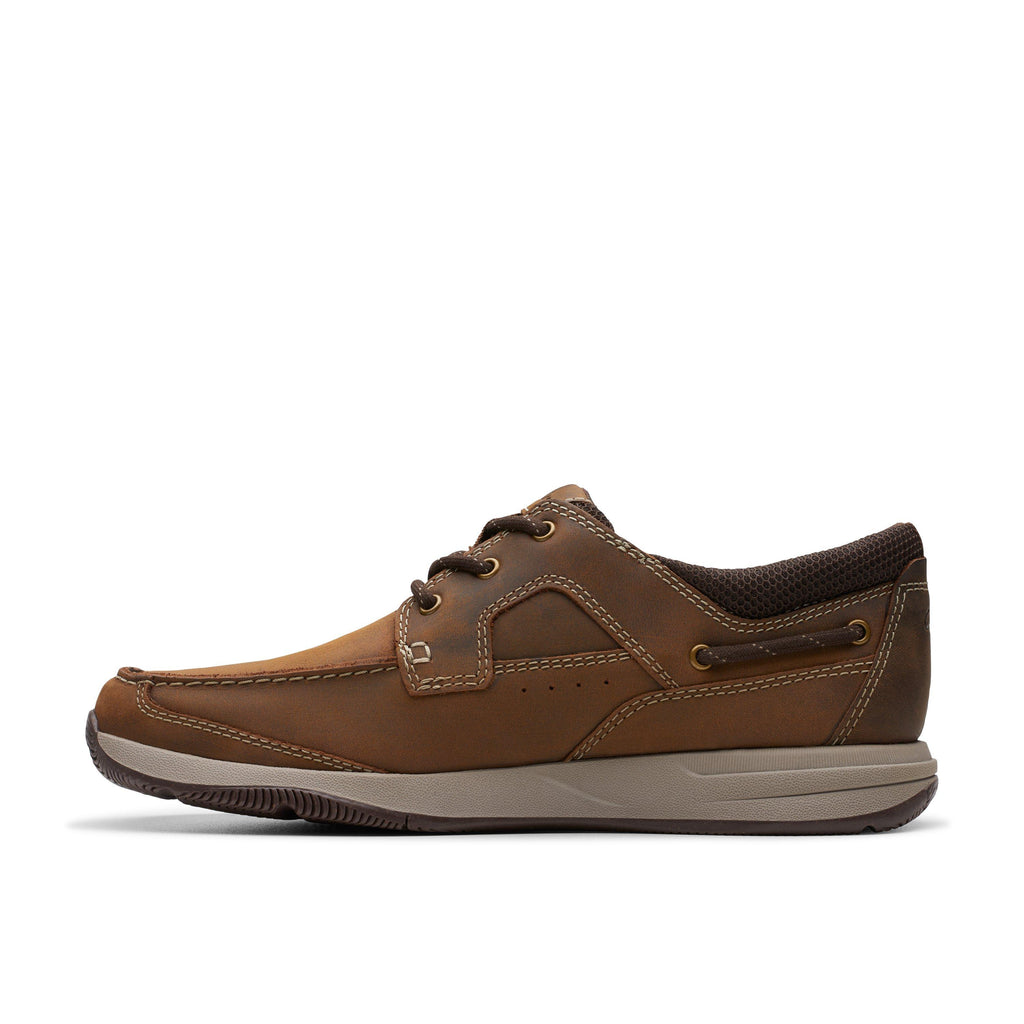 Clarks Men's Sailview Lace Light Beeswax Leather