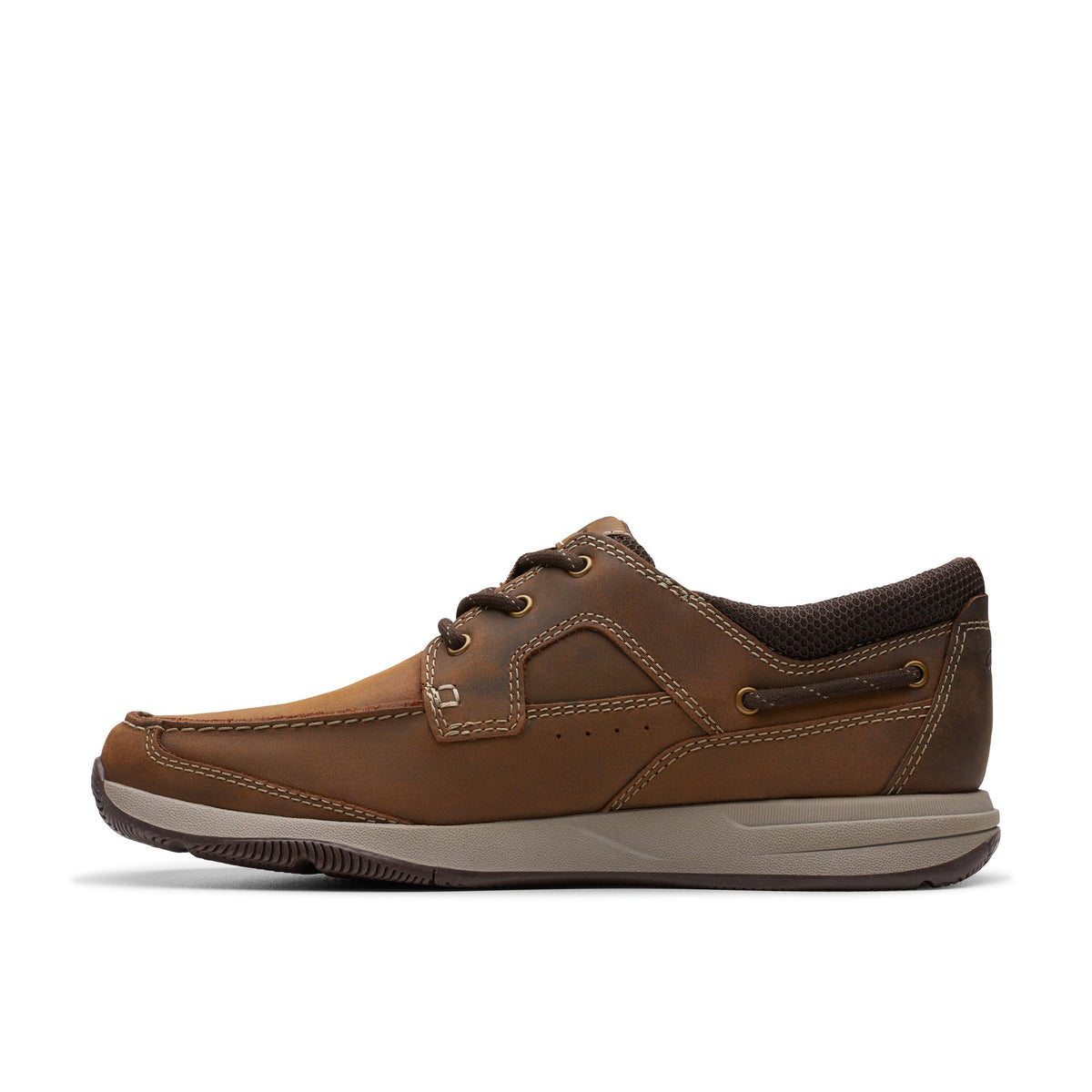 Clarks Men's Sailview Lace Light Beeswax Leather