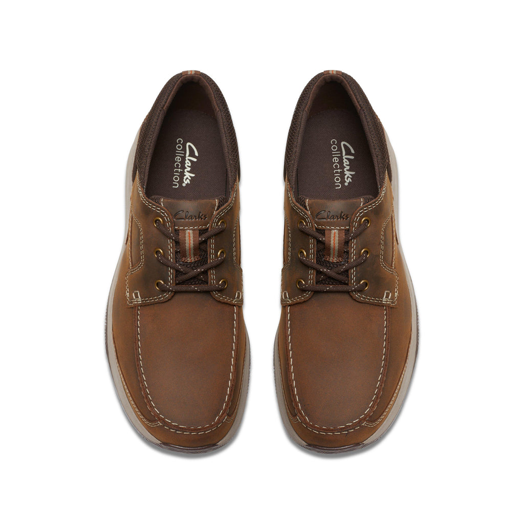 Clarks Men's Sailview Lace Light Beeswax Leather