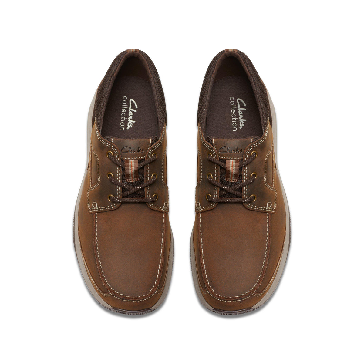 Clarks Men's Sailview Lace Light Beeswax Leather