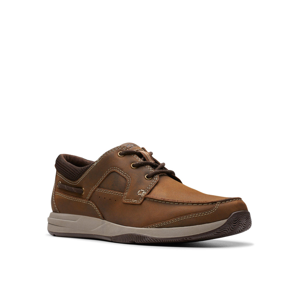 Clarks Men's Sailview Lace Light Beeswax Leather