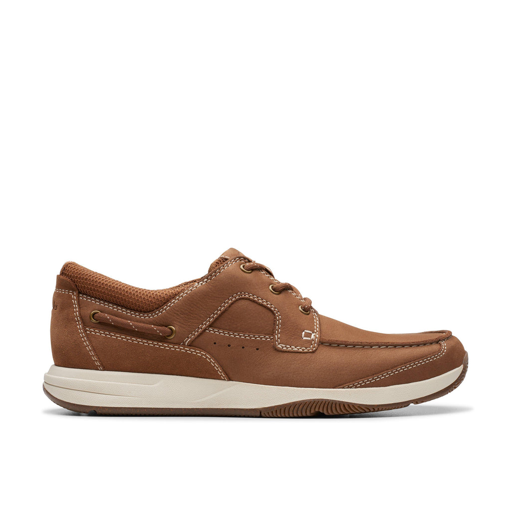 Clarks Men's Sailview Lace Light Tan Nubuck