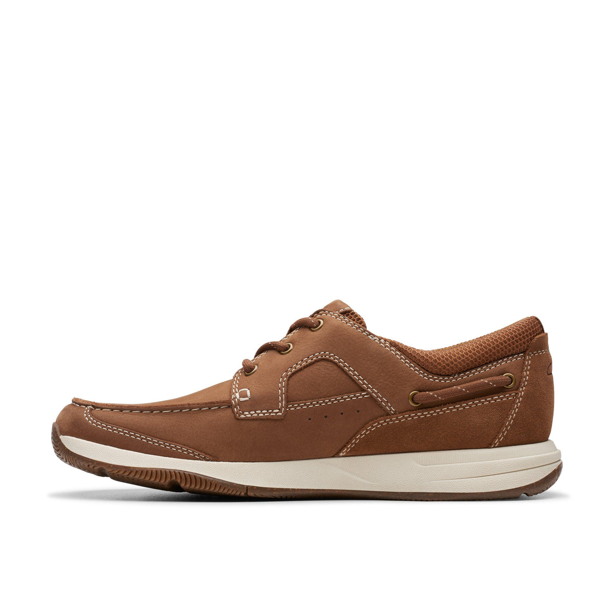 Clarks Men's Sailview Lace Light Tan Nubuck