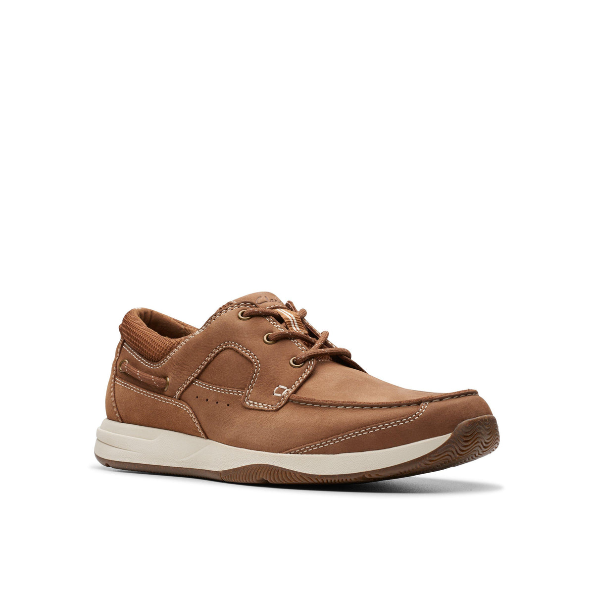 Clarks Men's Sailview Lace Light Tan Nubuck