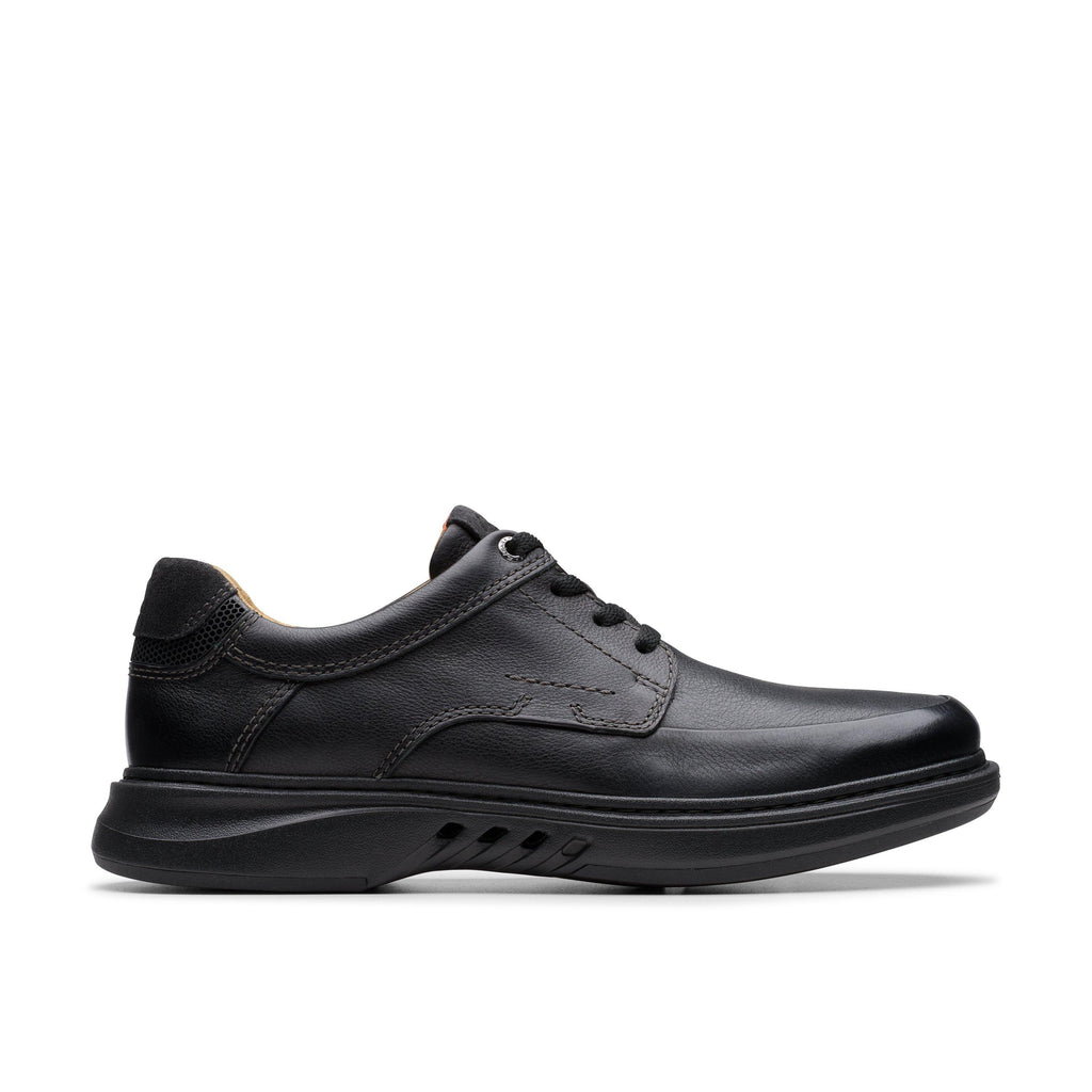 Clarks Men's Un Briley Lace Black Leather