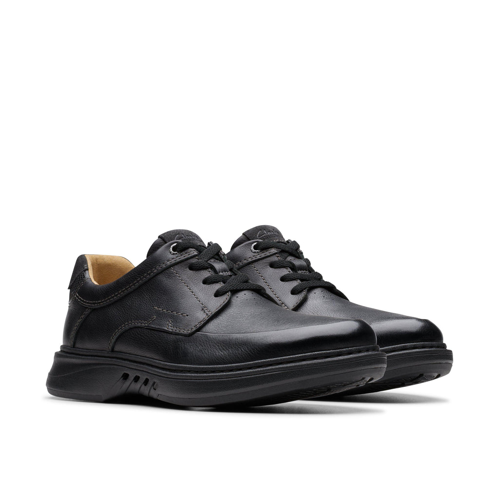 Clarks Men's Un Briley Lace Black Leather
