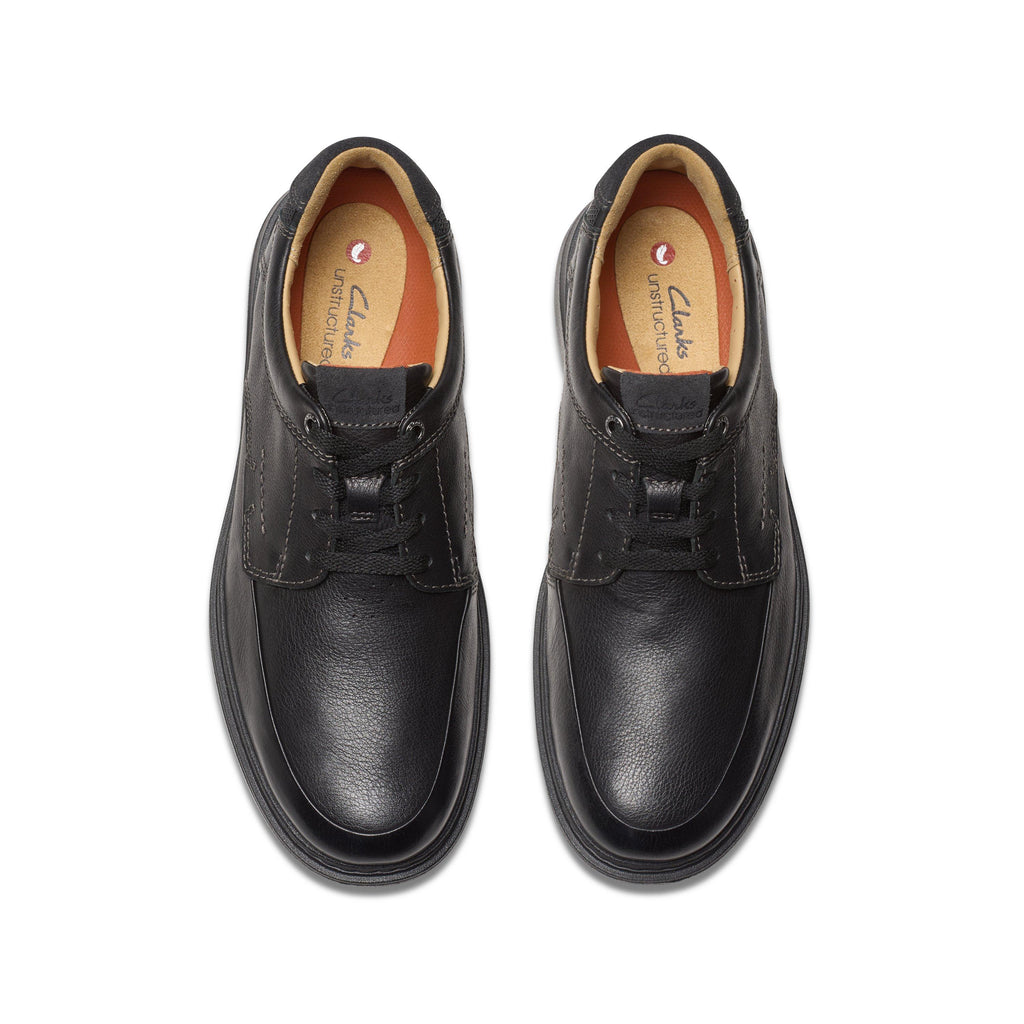 Clarks Men's Un Briley Lace Black Leather
