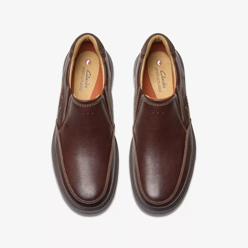Clarks Men's Un Briley Step Mahogany Leather