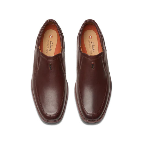 Clarks Men's Un Kendric Go Mahogany Leather