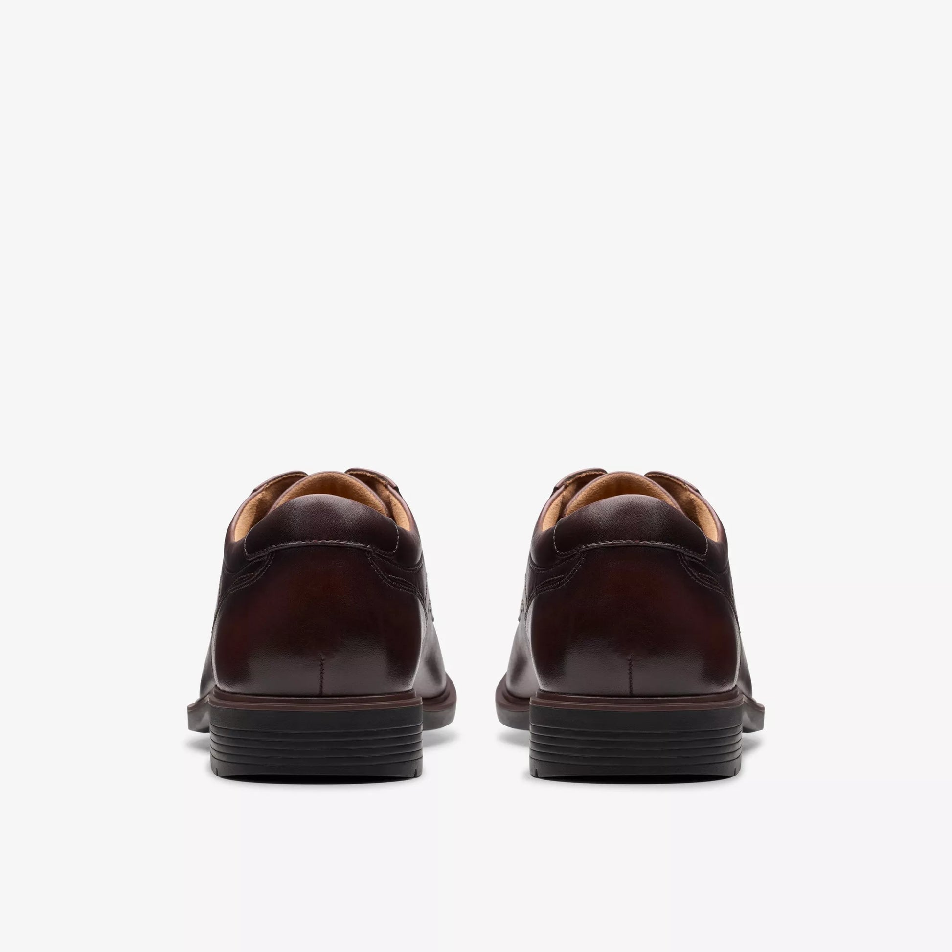 Clarks Men's Eldredge Plain Dark Brown Leather