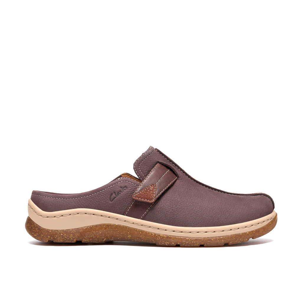 Clarks Women’s Orlene Clog Plum leather