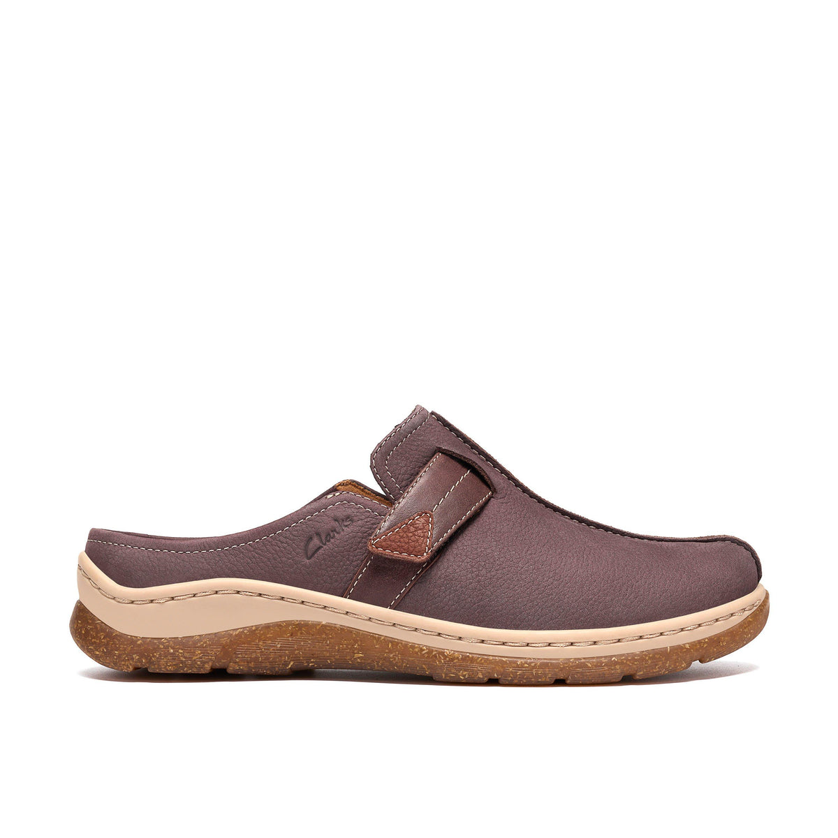 Clarks Women’s Orlene Clog Plum leather
