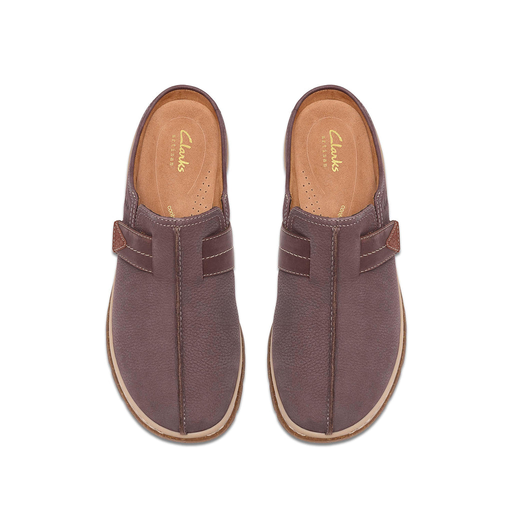 Clarks Women’s Orlene Clog Plum leather