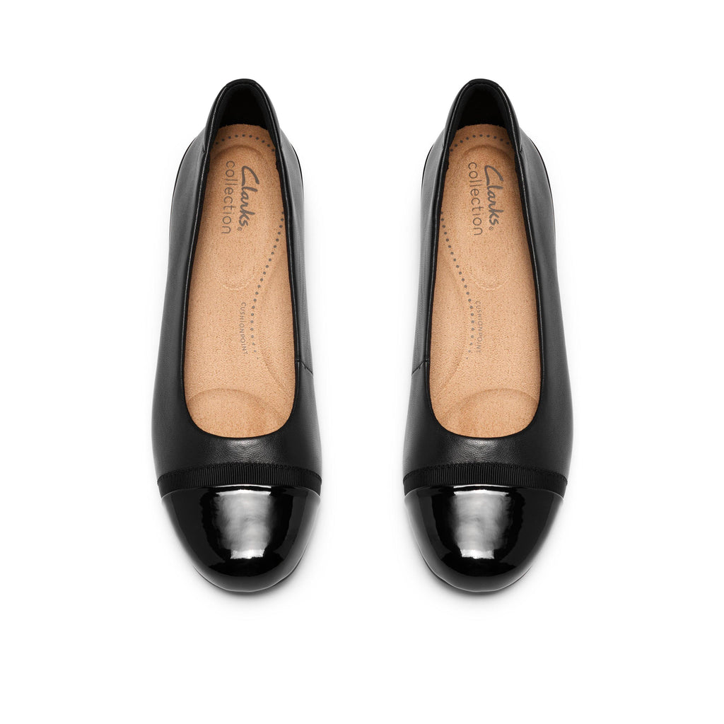Clarks Women’s Cathrynn dusk / Black pat