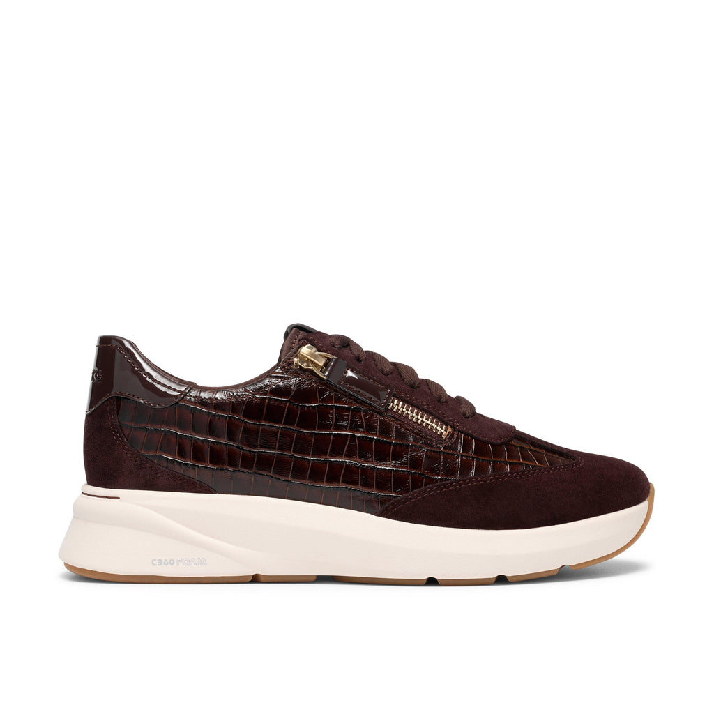 Clarks Women’s Code R Run / Dark Brown Combe