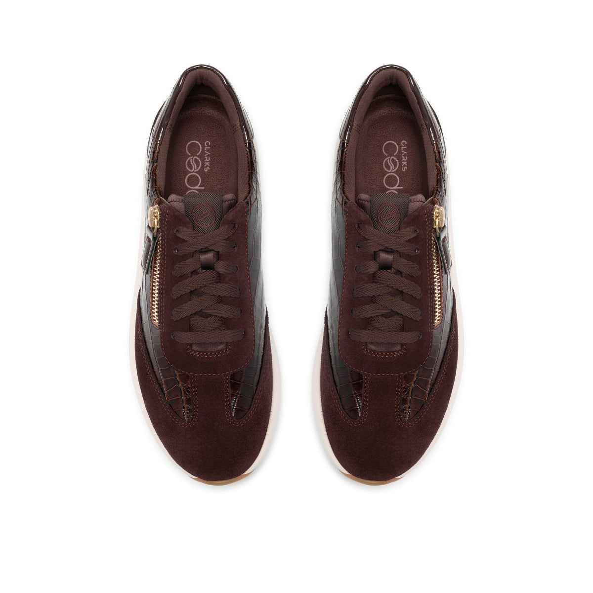 Clarks Women’s Code R Run / Dark Brown Combe