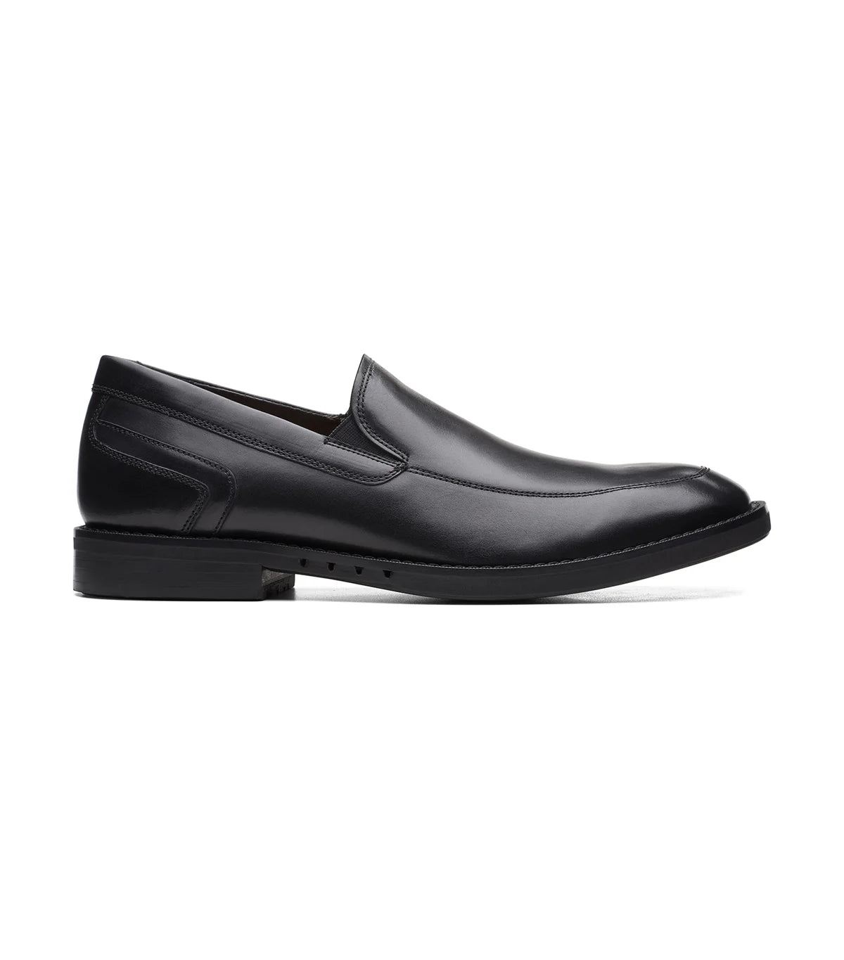 Clarks Men's Un hugh Step Black Leather