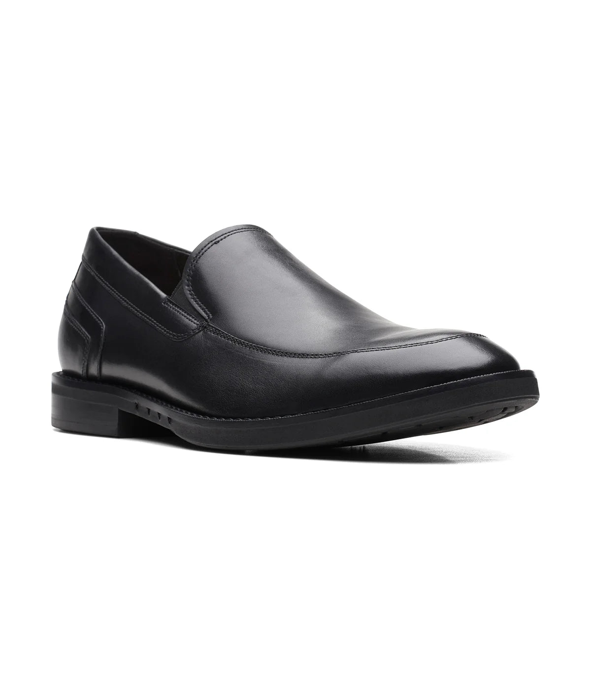 Clarks Men's Un hugh Step Black Leather