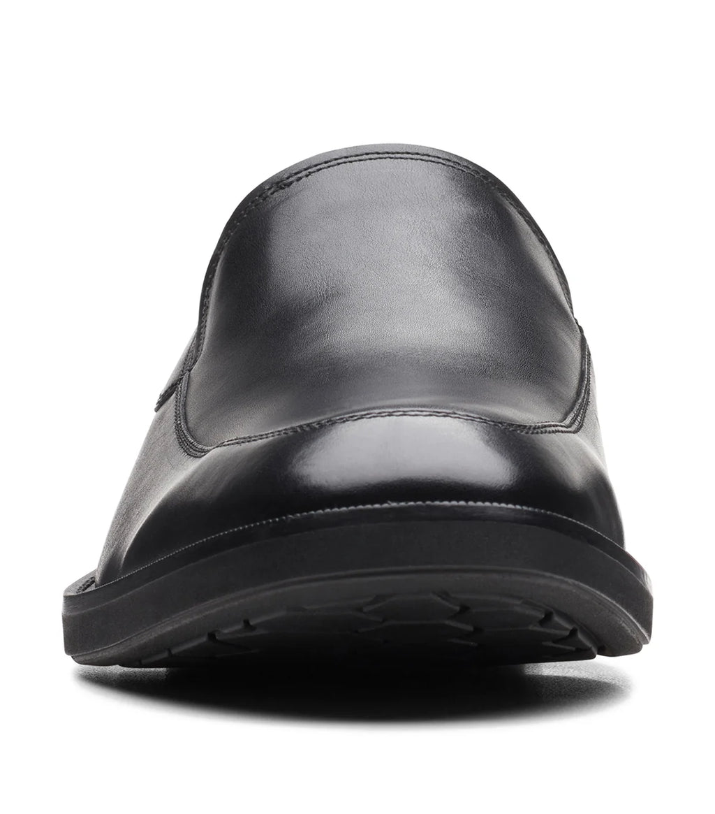Clarks Men's Un hugh Step Black Leather