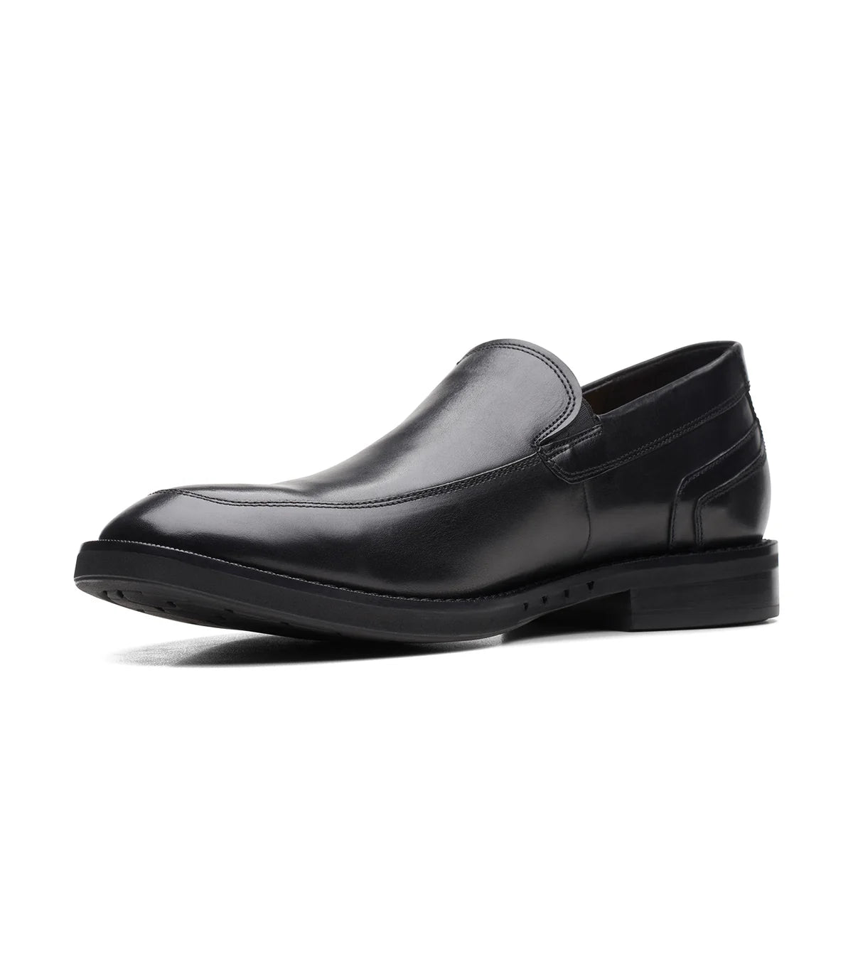 Clarks Men's Un hugh Step Black Leather