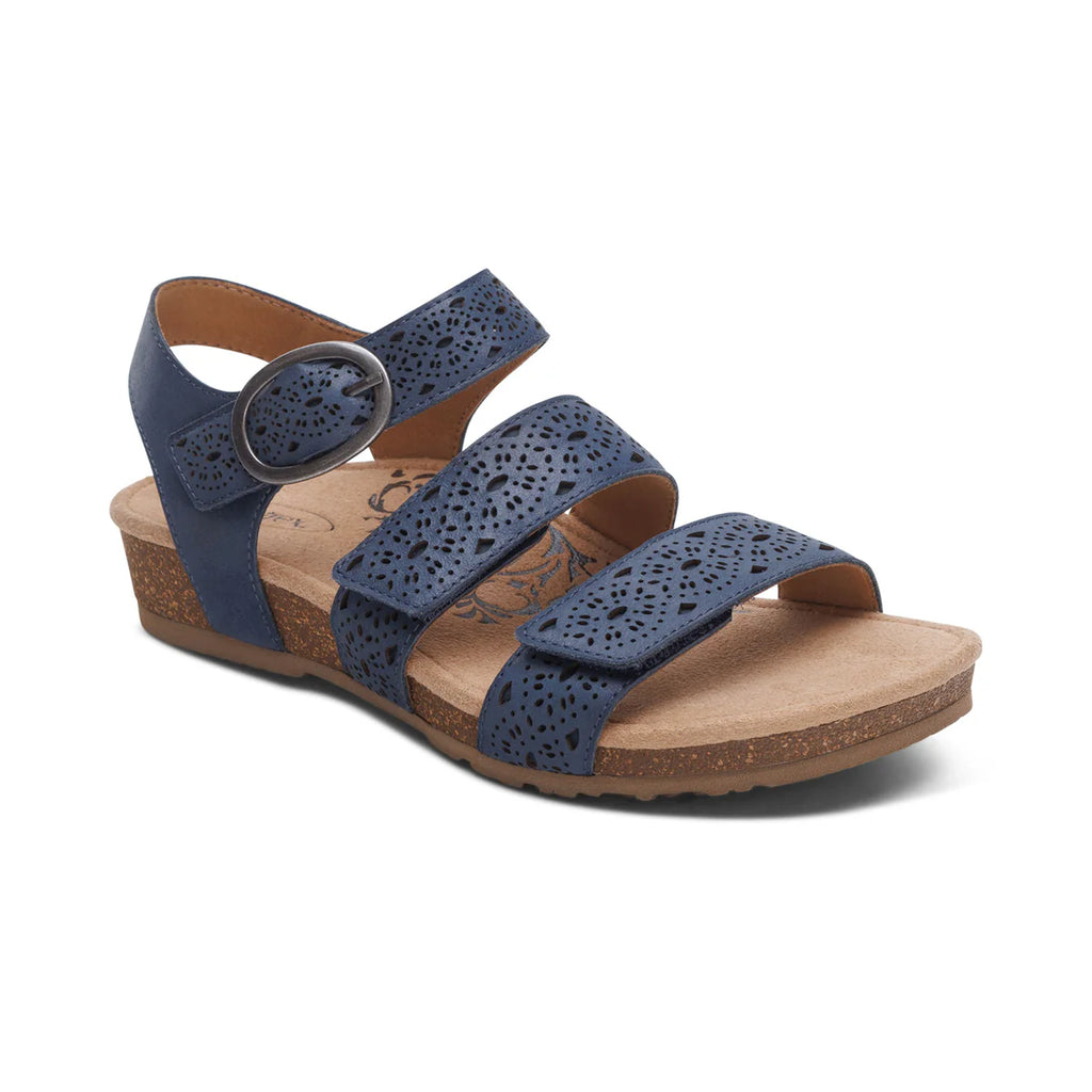 Aetrex Women's Lilly Navy Cutout