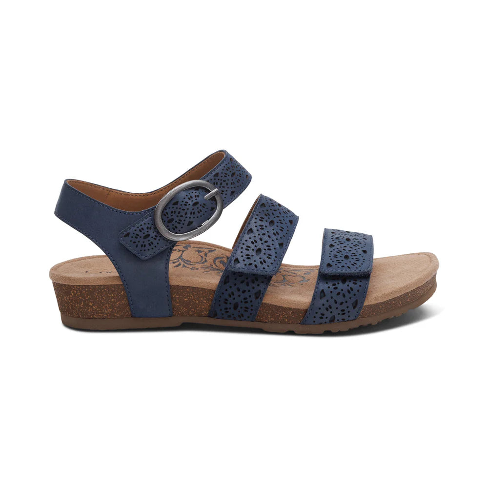 Aetrex Women's Lilly Navy Cutout