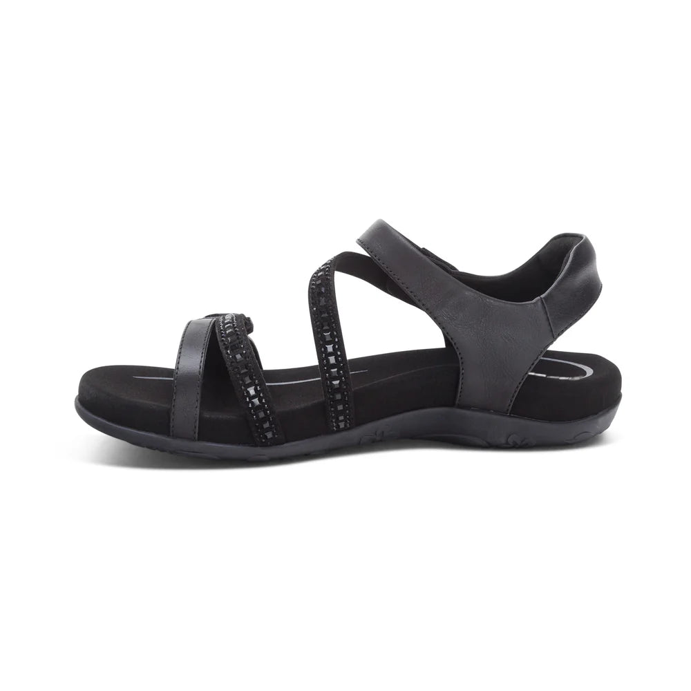 Aetrex Women's Jess Black Sparkle