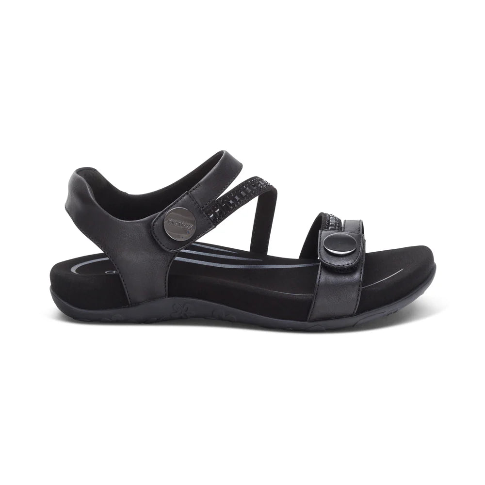 Aetrex Women's Jess Black Sparkle