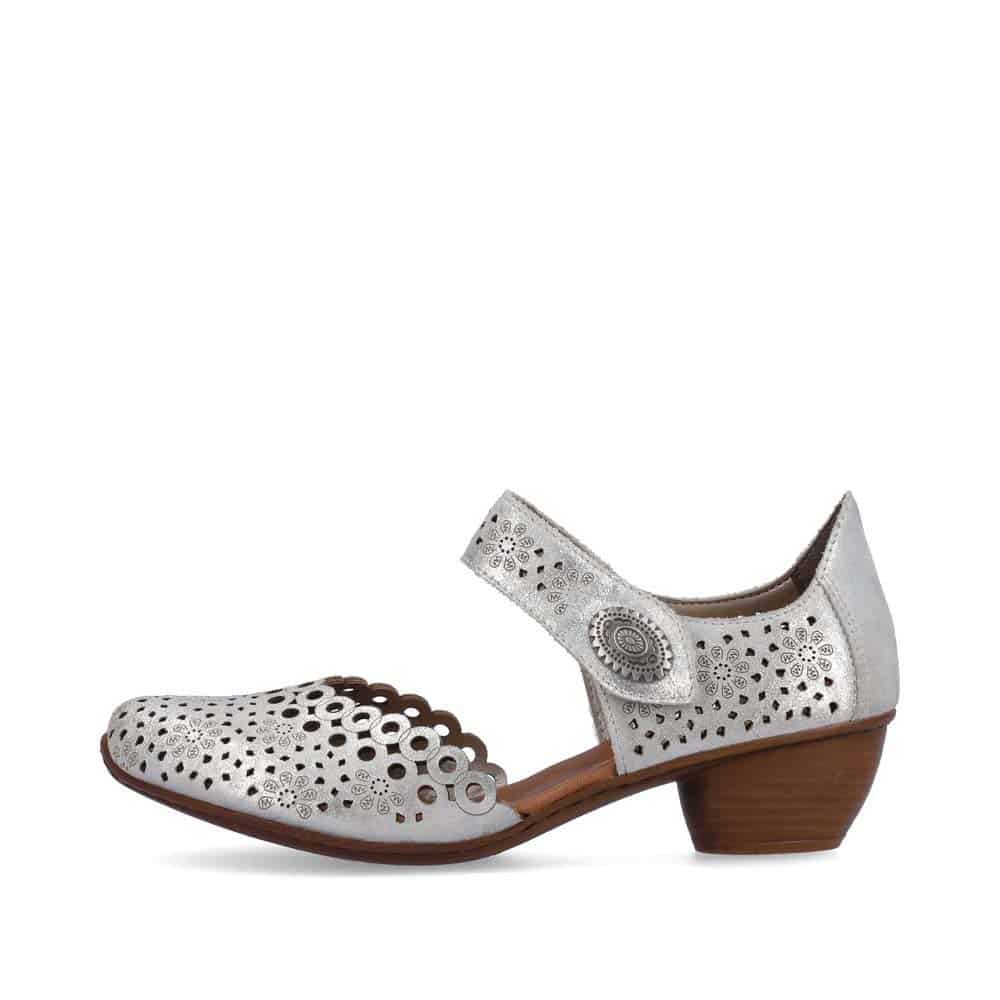 Rieker Women's 43753-90 Silver/Platinum