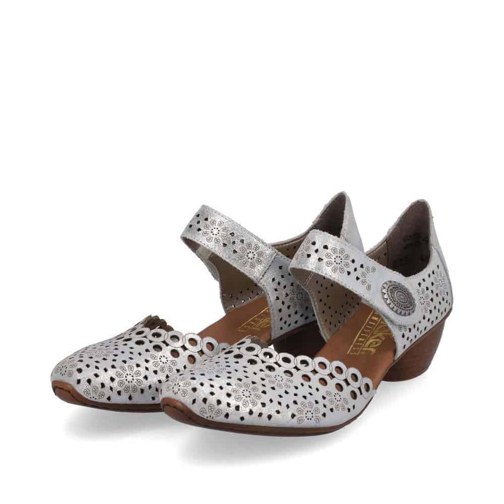 Rieker Women's 43753-90 Silver/Platinum