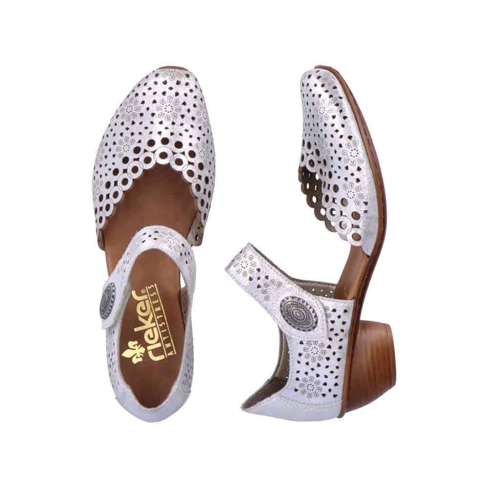 Rieker Women's 43753-90 Silver/Platinum