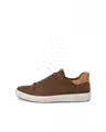Ecco men’s Soft 7 easy lace/ cocoa brown/cashmere