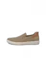 Ecco Men's Soft 7 easy slip on nutmeg brown / Cashmere