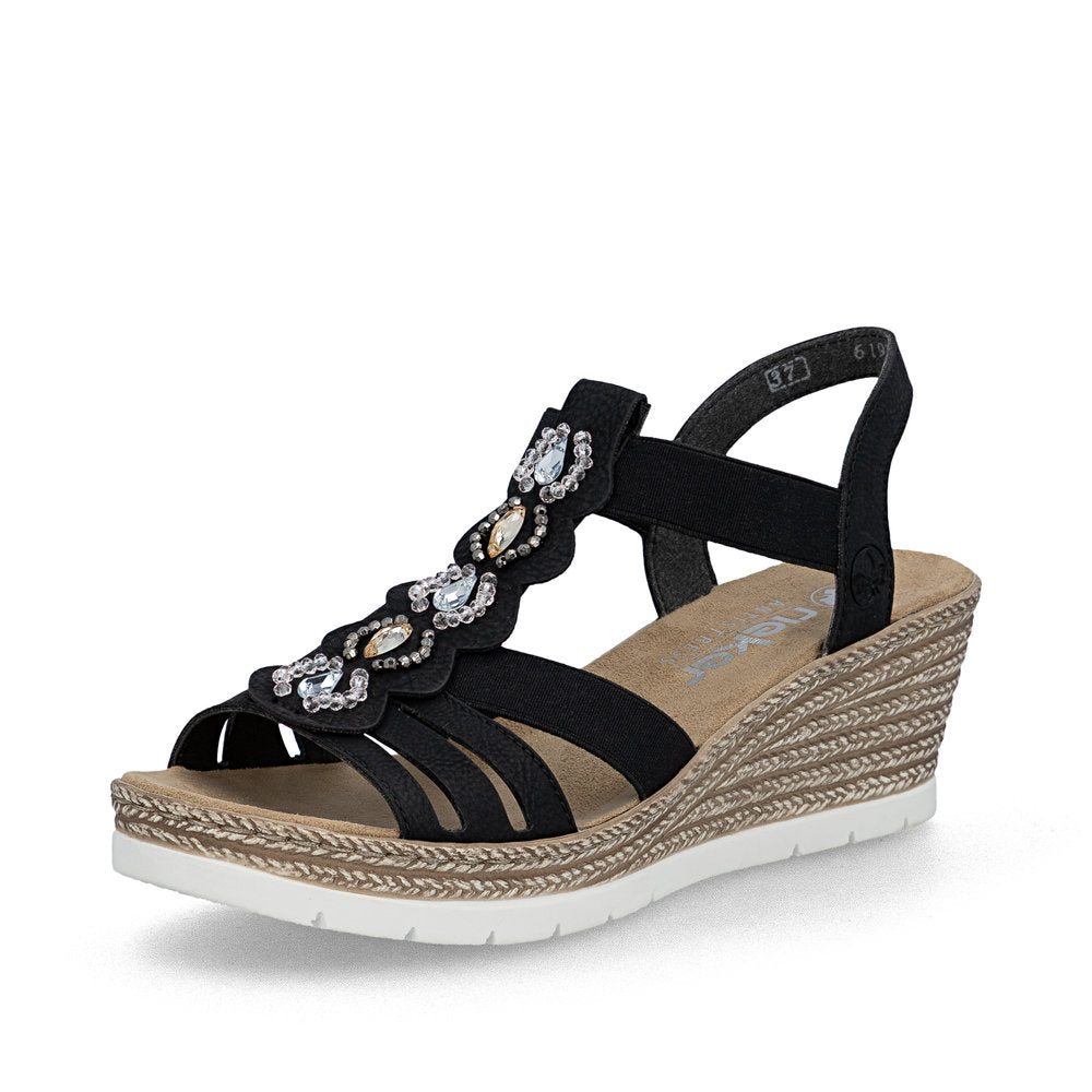 Rieker Women's 619B2-00 Black