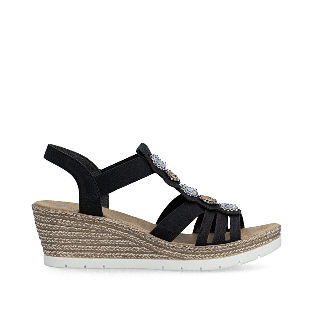 Rieker Women's 619B2-00 Black