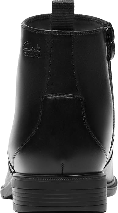 Clarks Men's Steadwell Zip Black Leather