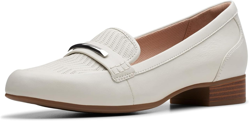 Clarks Women’s Juliet Aster Off White Leather
