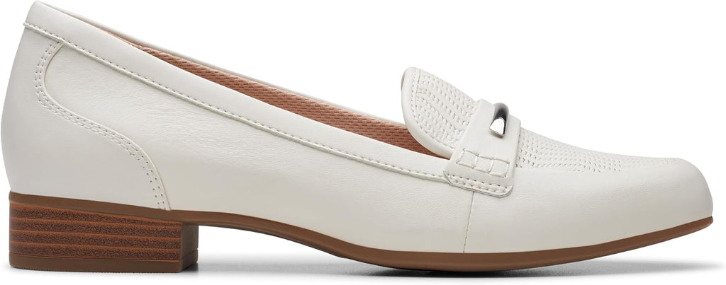Clarks Women’s Juliet Aster Off White Leather